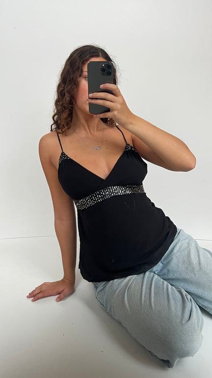 00s black sequin cami- size M/L