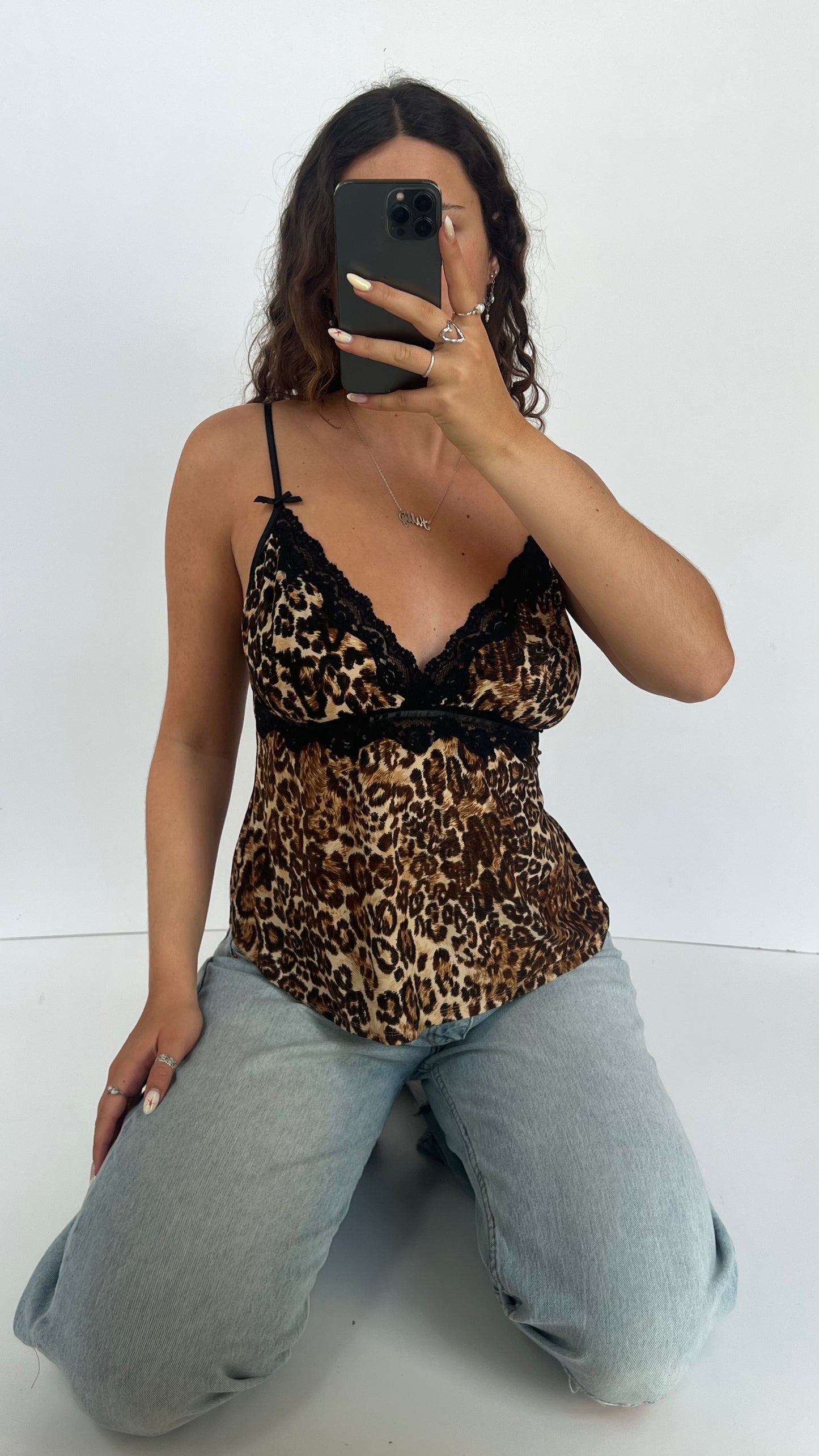 00s leopard print cami- size S
