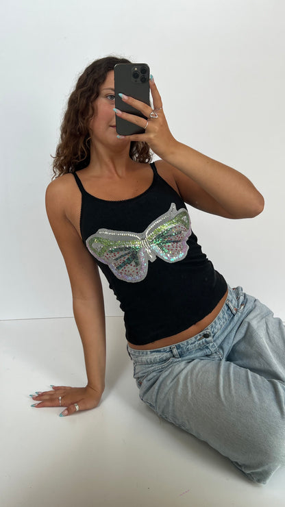 00s black butterfly tank- size XS