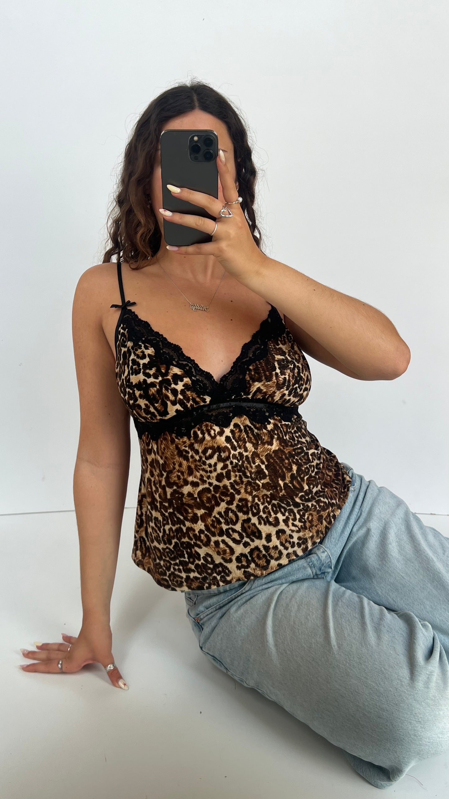 00s leopard print cami- size S
