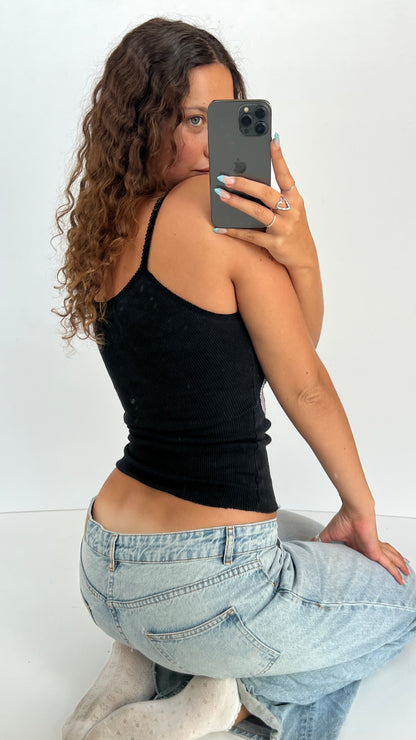 00s black butterfly tank- size XS