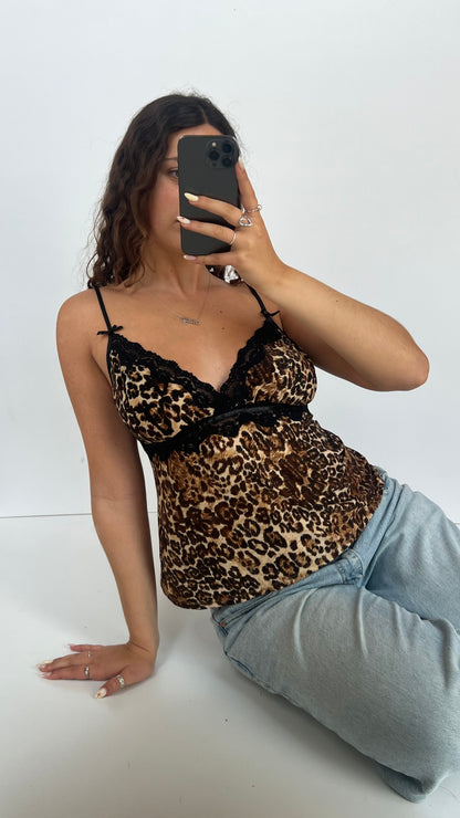 00s leopard print cami- size S