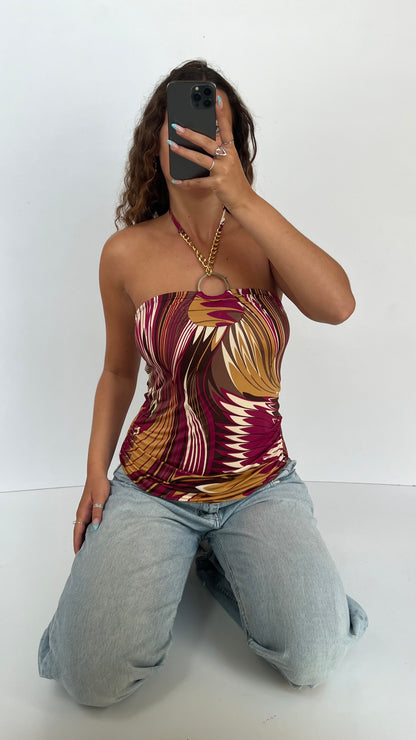 00s purple orange cami- size S/M
