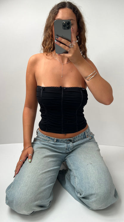 00s black mesh cami- size S