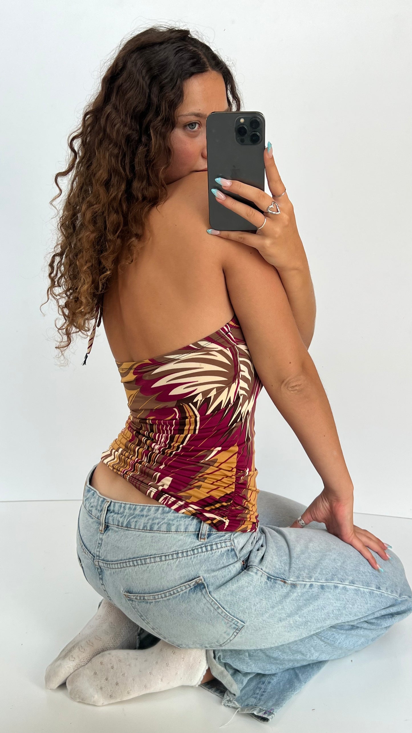 00s purple orange cami- size S/M