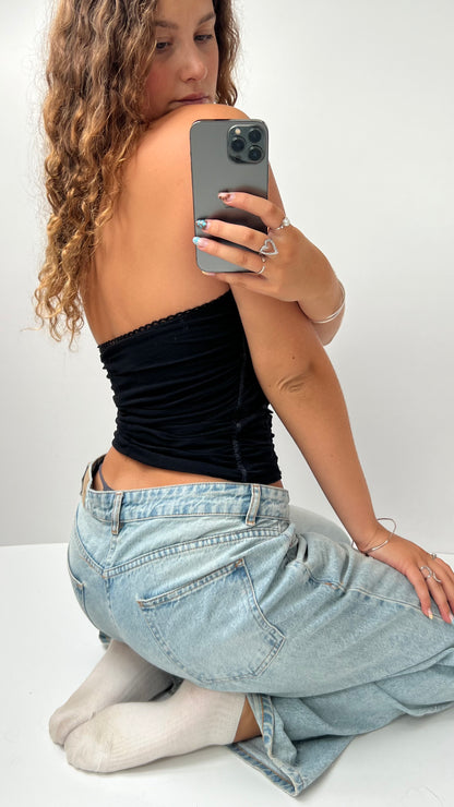 00s black mesh cami- size S