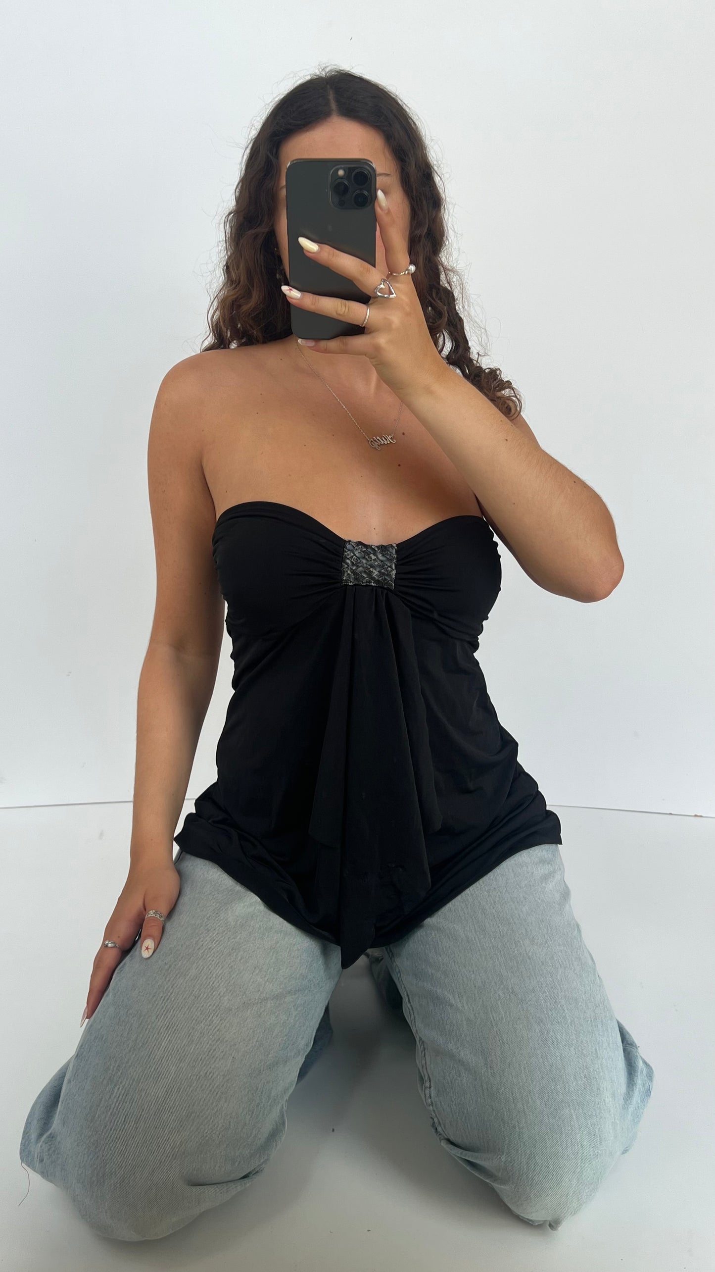 00s black babydoll cami- size M