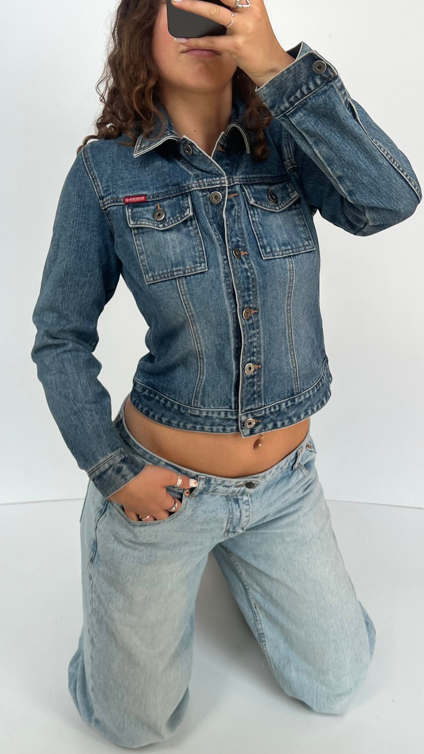 00s GUESS denim jacket- size S